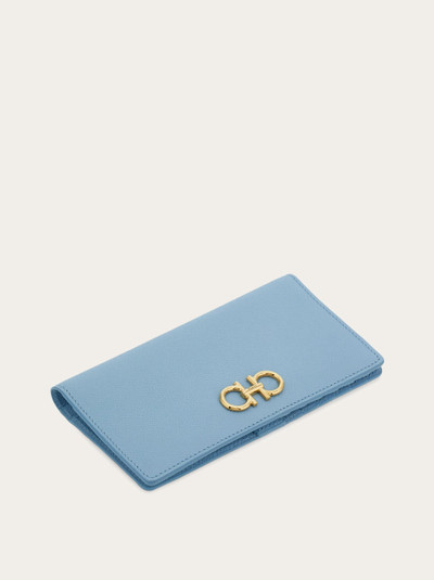 FERRAGAMO Gancini continental wallet outlook