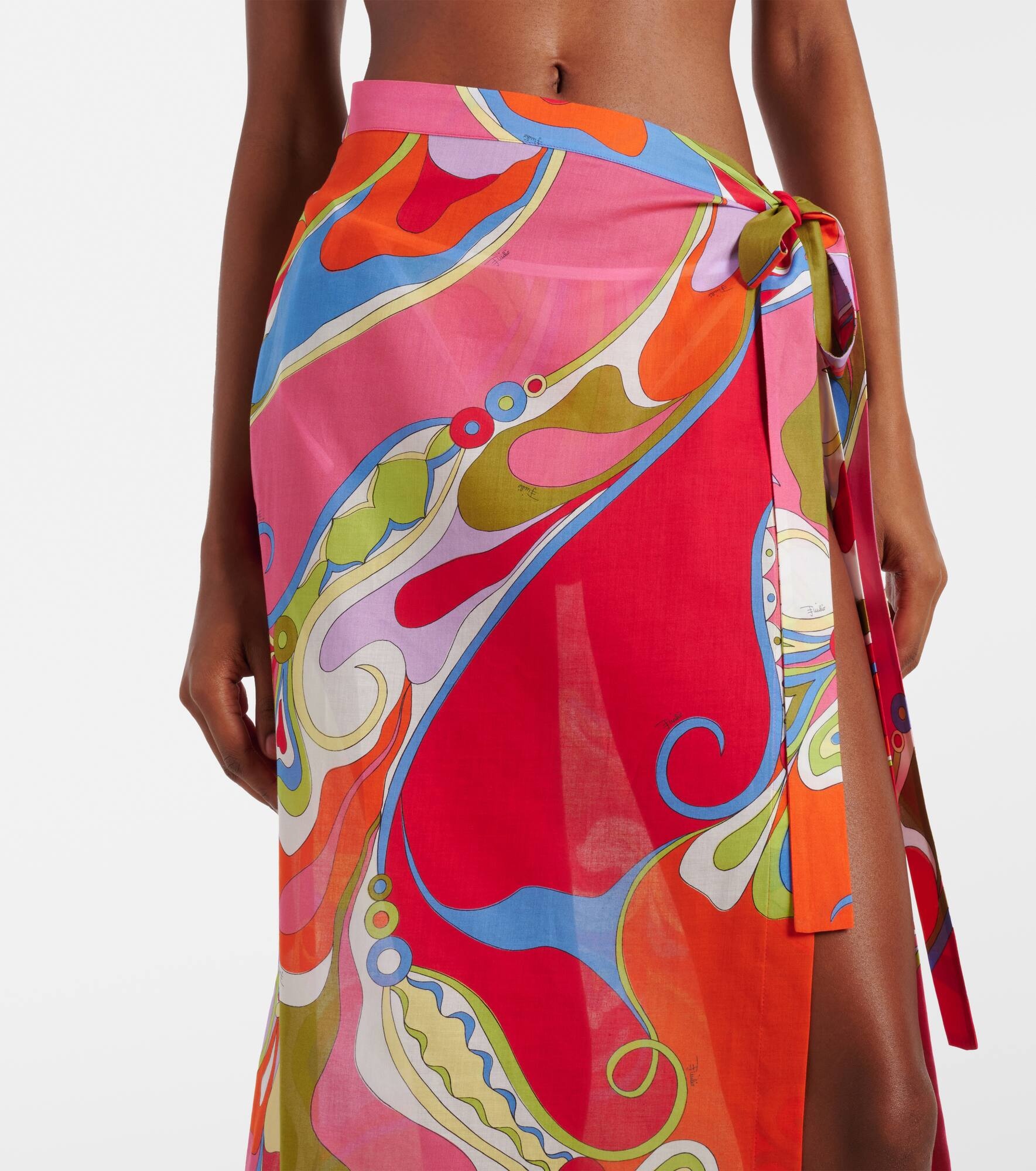 Orchidee cotton muslin beach cover-up - 4