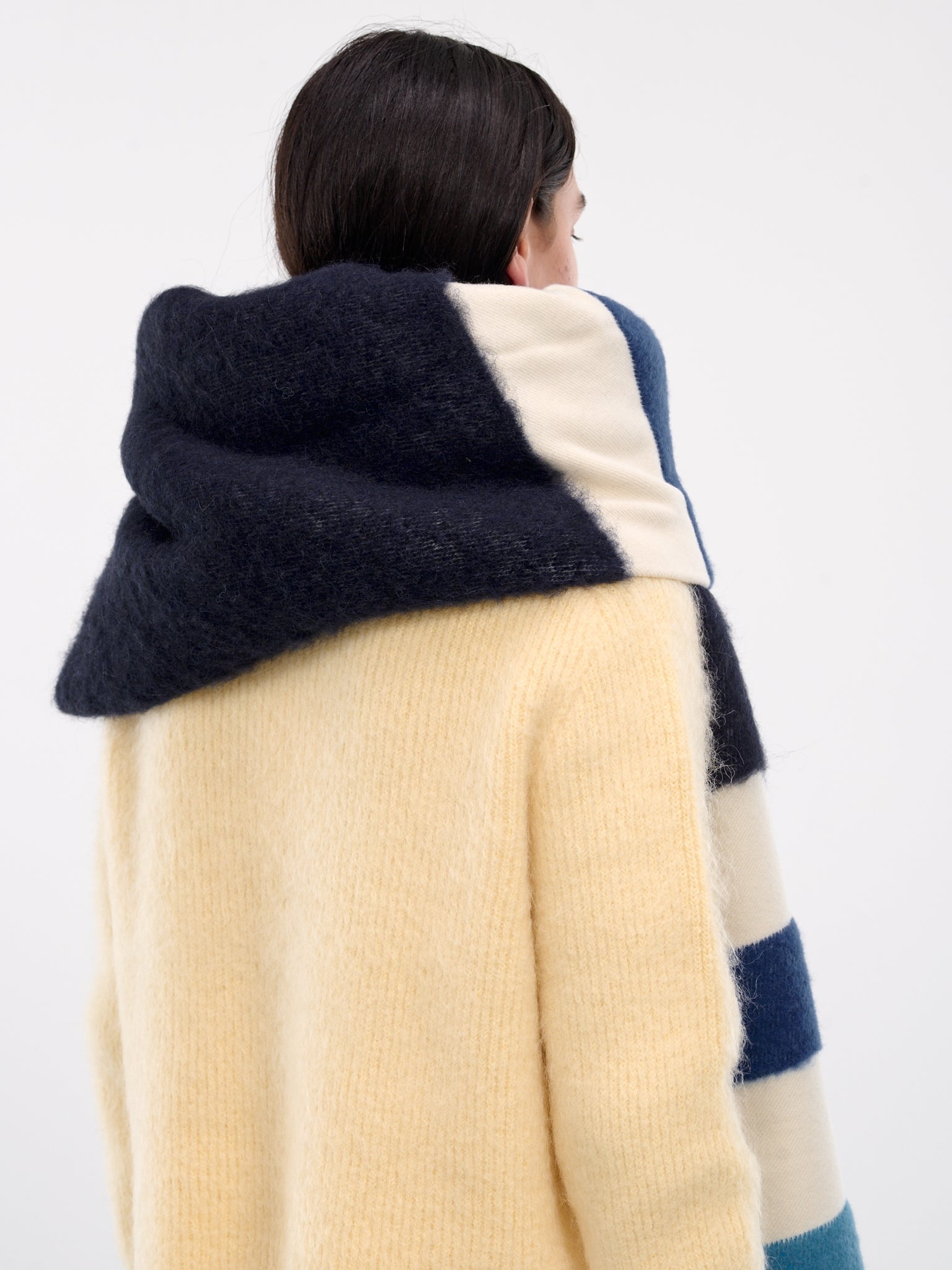 JACQUEMUS Stripe Oversized Scarf | hlorenzo | REVERSIBLE