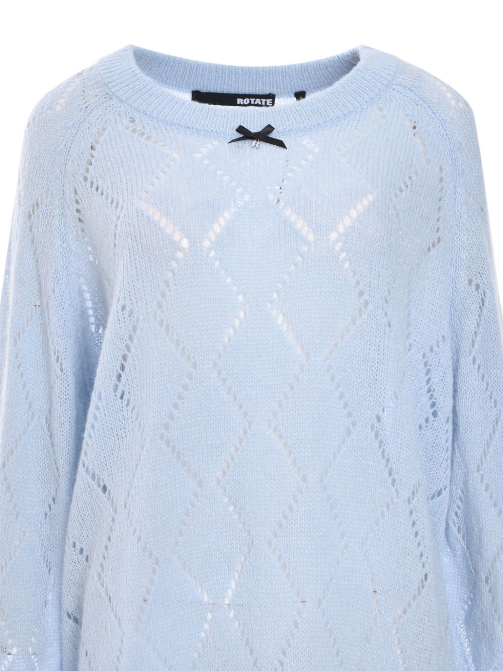 pointelle-knit sweater - 4