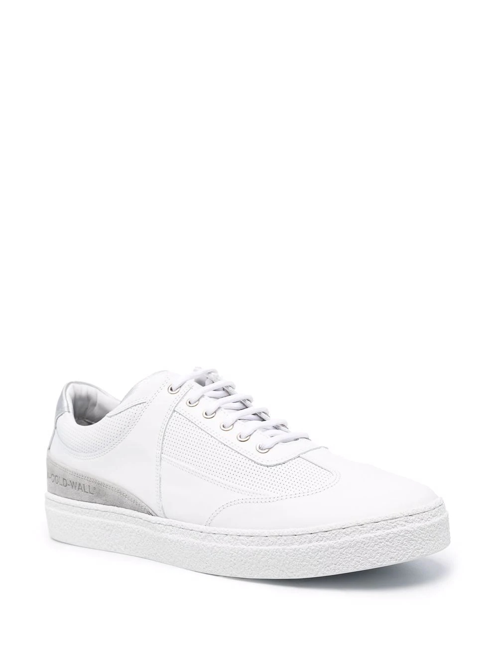 low-top panelled sneakers - 2