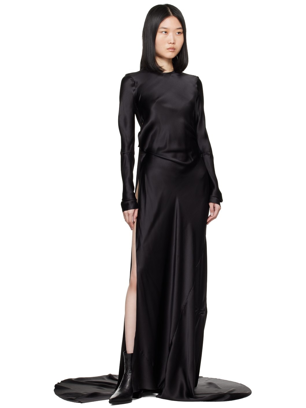 Black Demy X-Long Maxi Dress - 4