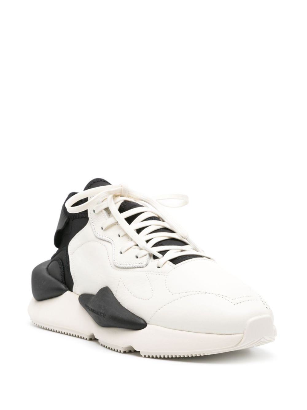 Kaiwa panelled leather sneakers - 3