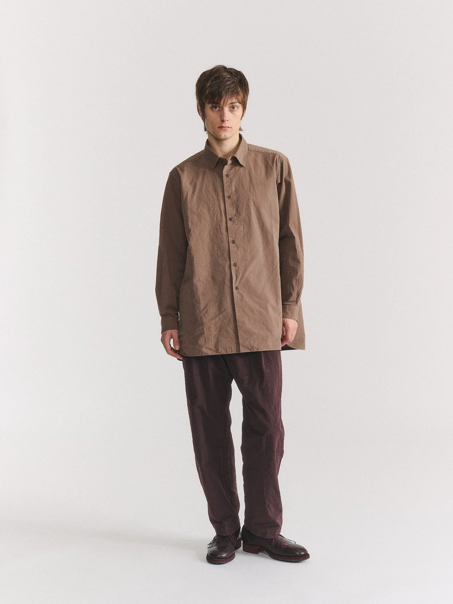 IKLA SHIRT - PAPER COT - CLAY - 1