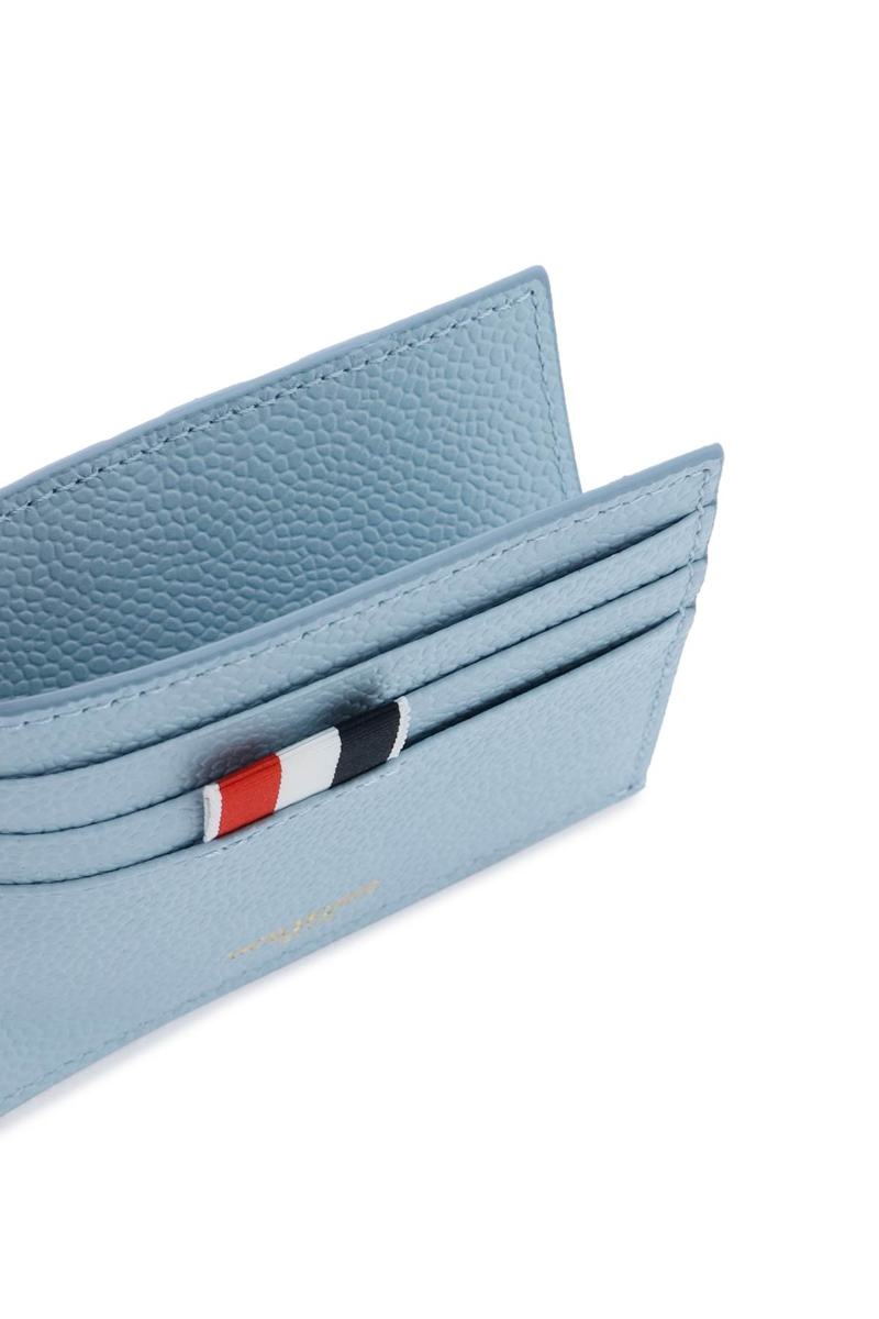 THOM BROWNE 4-BAR LEATHER CARD HOLDER - 2