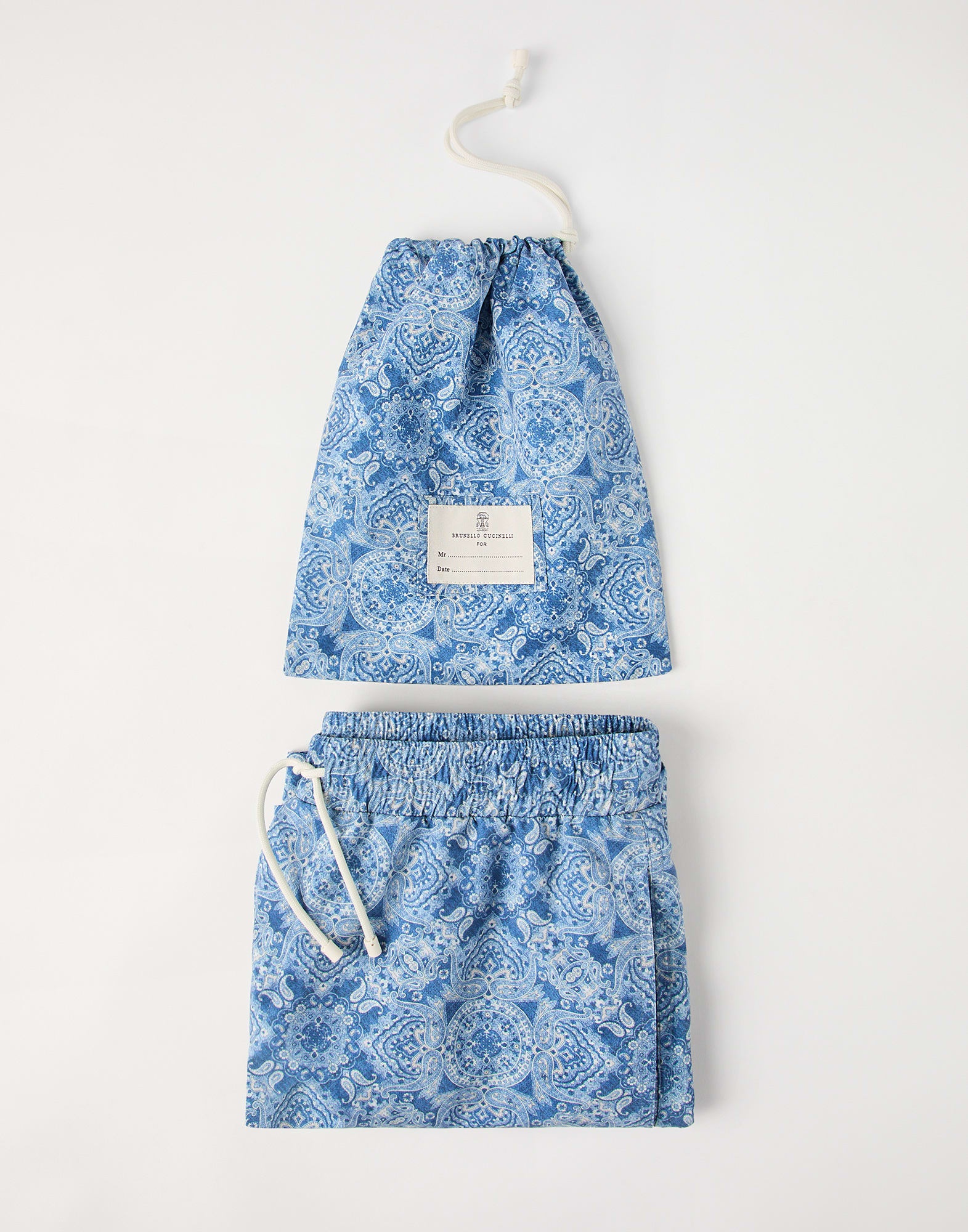 Paisley nylon swim shorts - 4