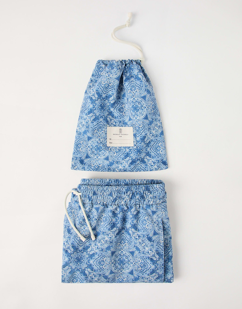 Paisley nylon swim shorts 4