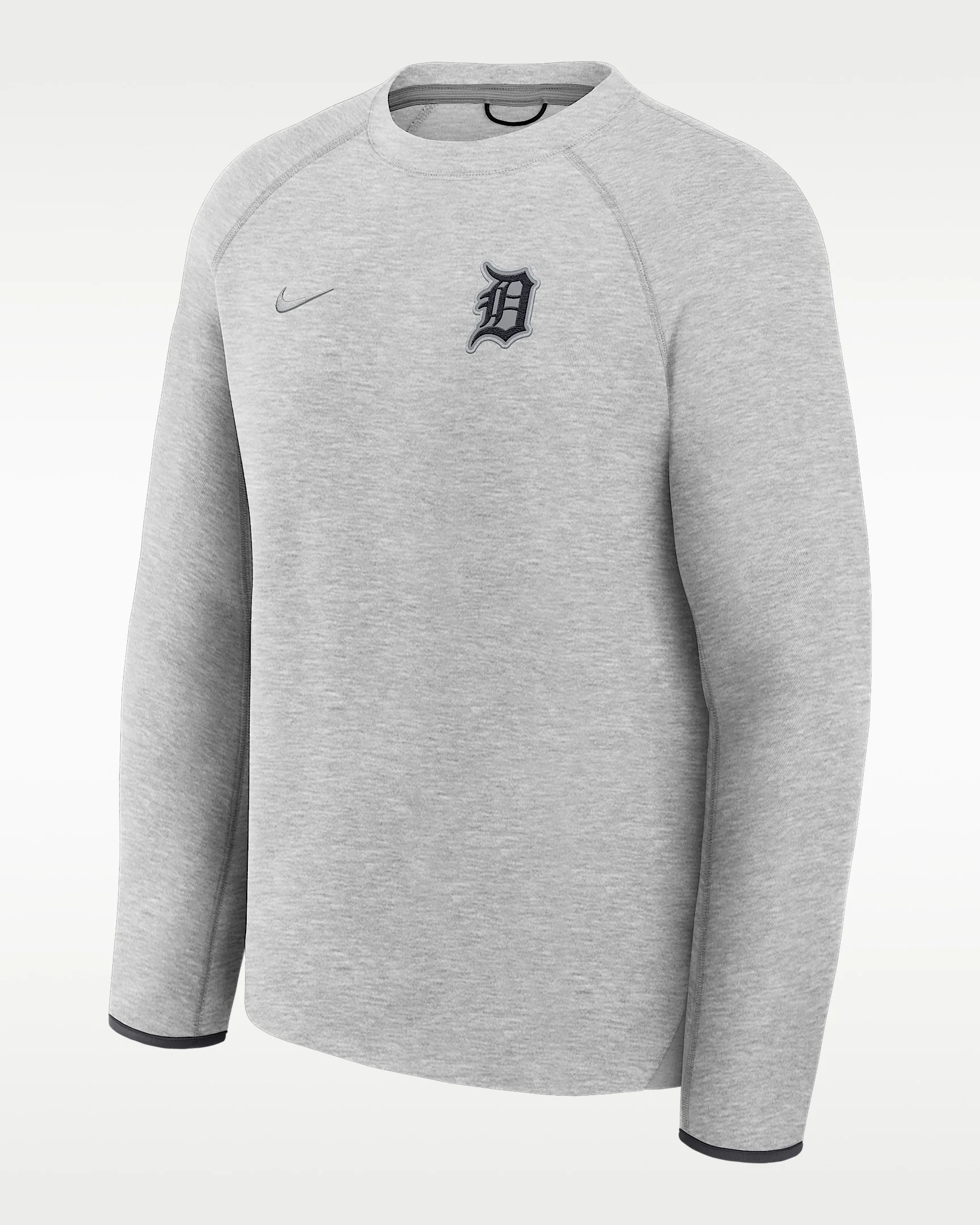 Detroit Tigers Tech Fleece Men's Nike MLB Pullover Crew - 1