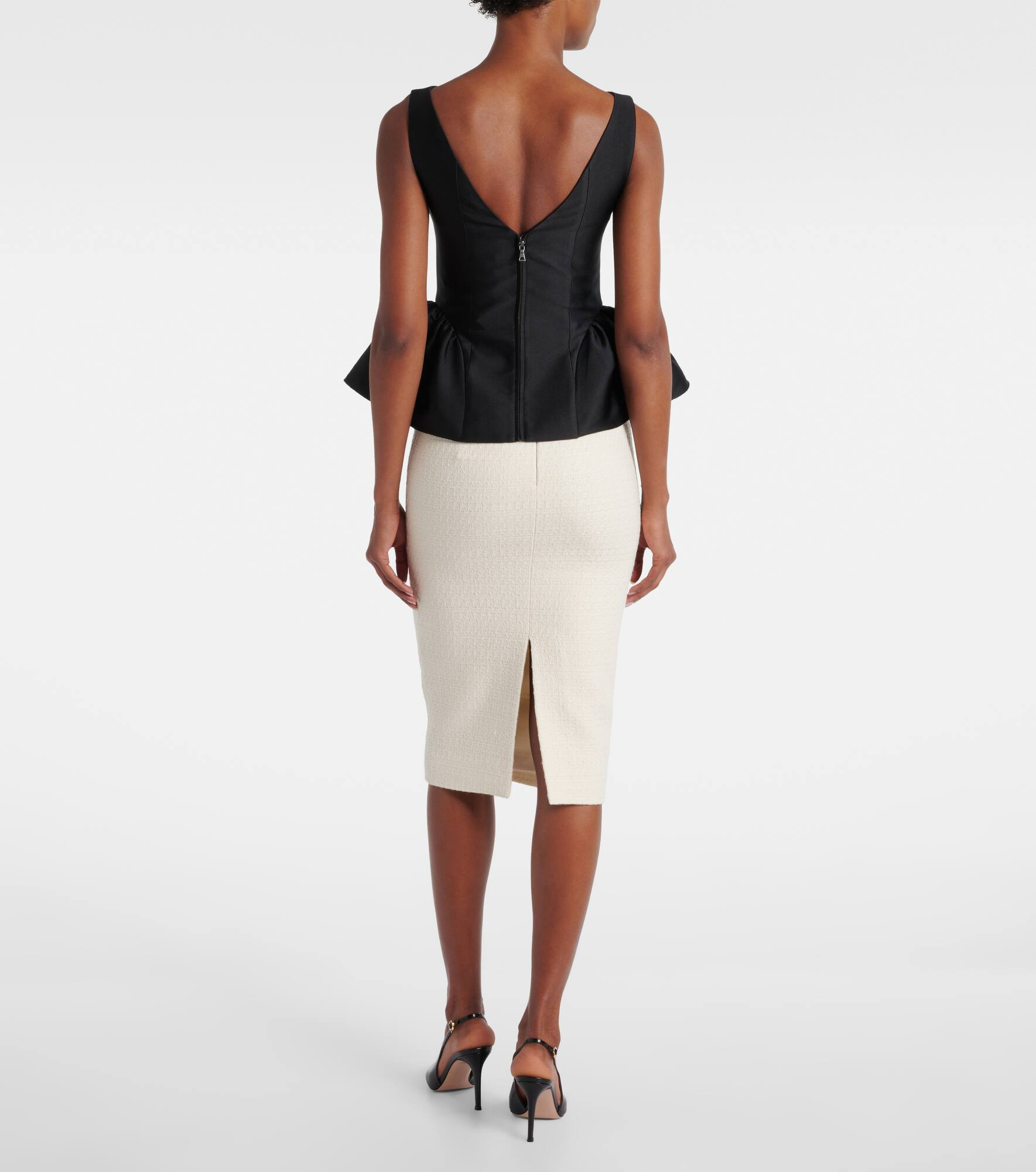 Peplum taffeta top - 3