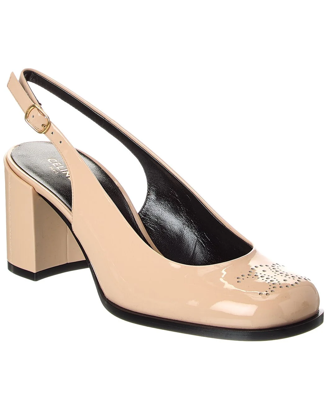 CELINE Lily Triomphe Patent Slingback Pump - 1