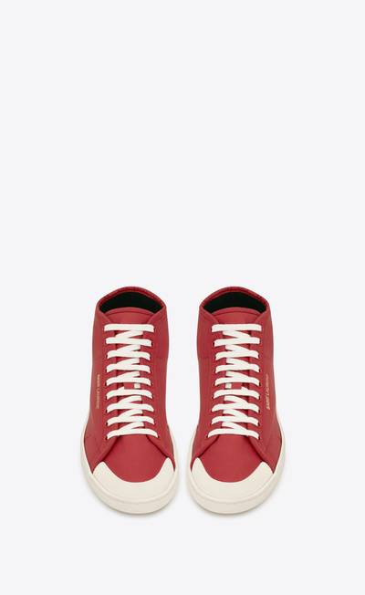 SAINT LAURENT court classic sl/39 mid-top sneakers in nylon and leather outlook