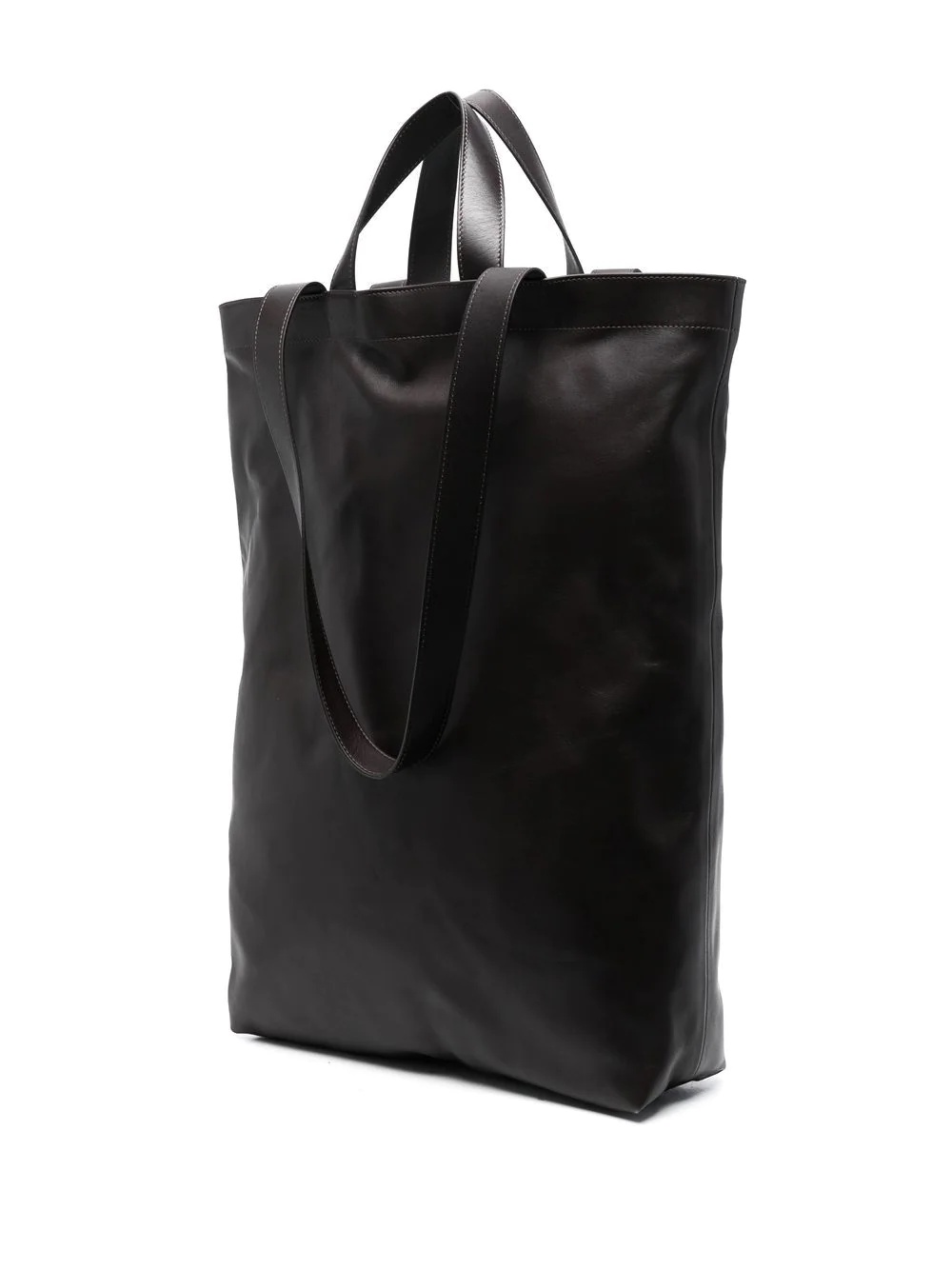 oversized leather tote bag - 3