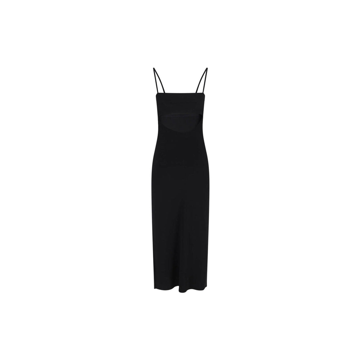 CAMI BAND SLIP DRESS W/ LOGO (BLACK) - 7