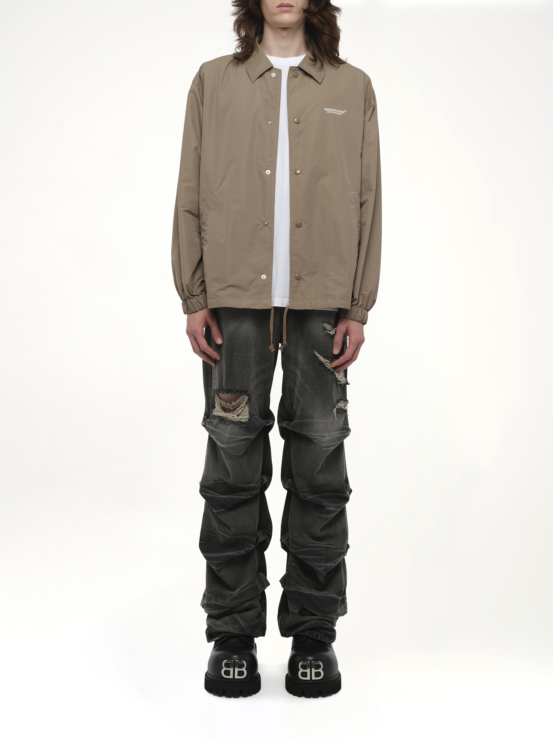 Undercover Coach Jacket in Beige - 7