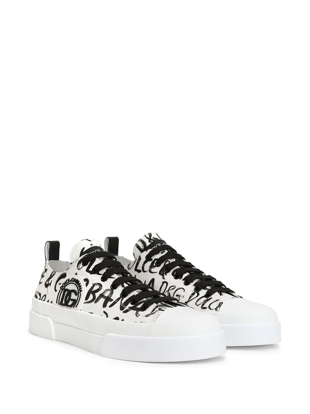 logo-print low-top sneakers - 2