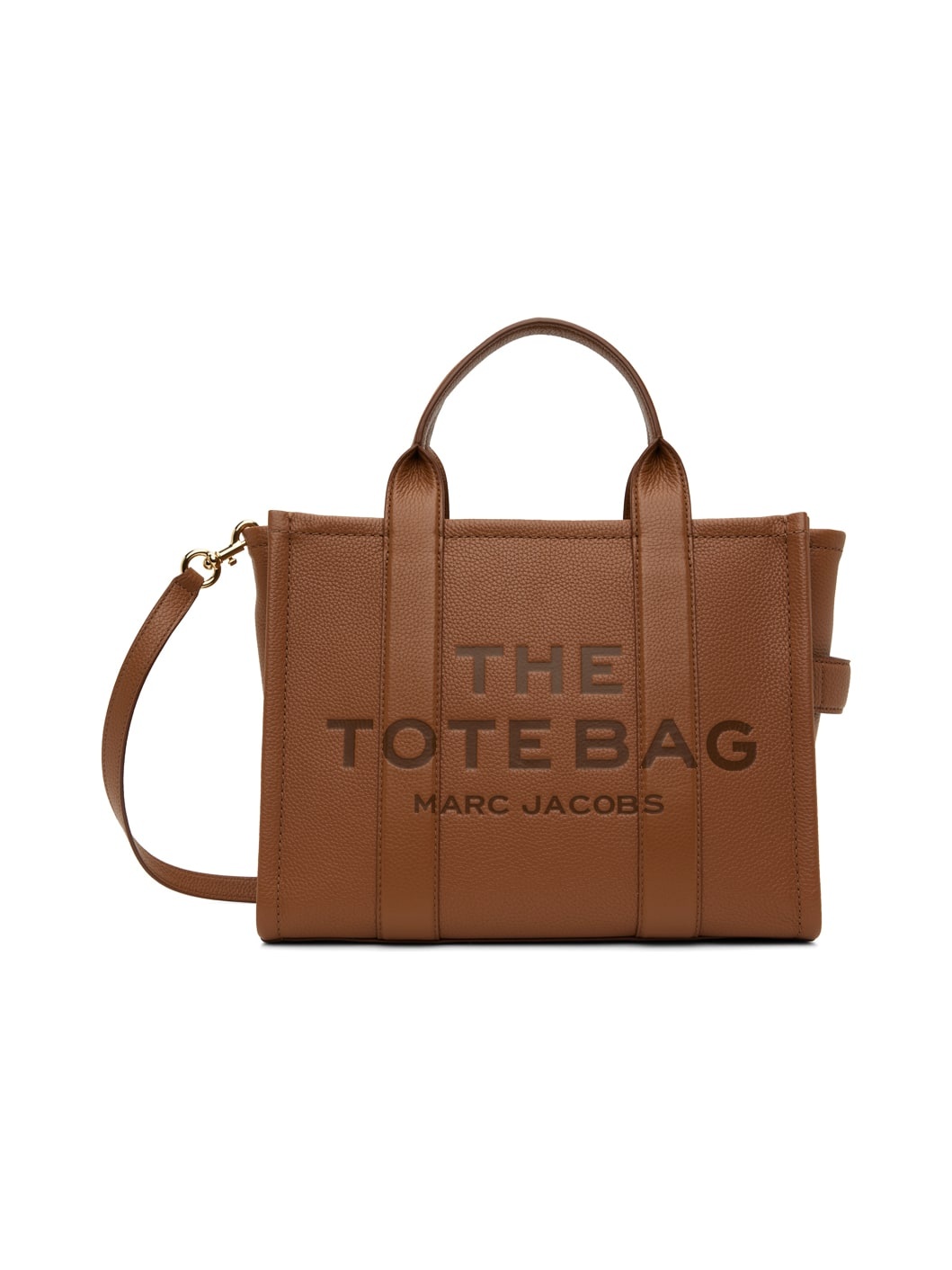 Brown 'The Leather Medium Tote Bag' Tote - 1