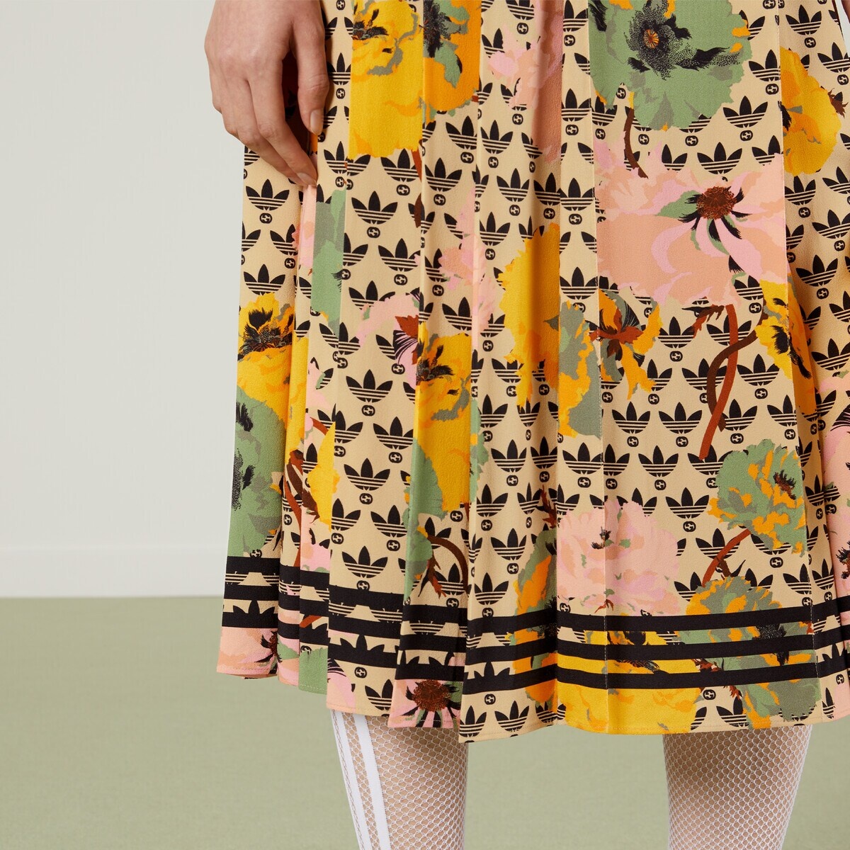 adidas x Gucci GG Trefoil poppies skirt - 4