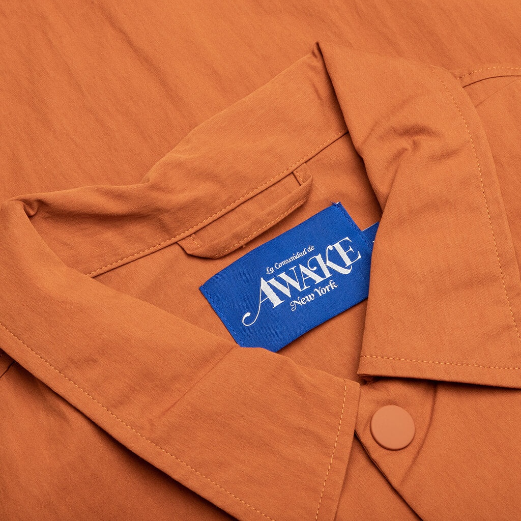 KING LOGO TWILL COACHES JACKET - RUST - 3