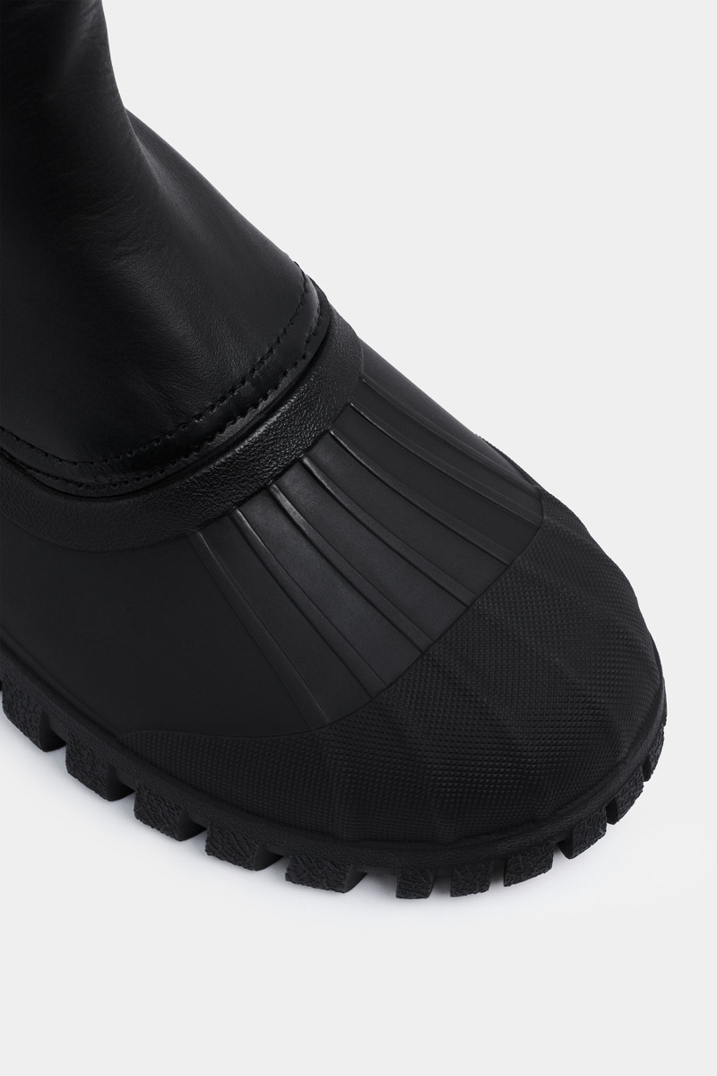 Stutterheim Patrol Boot Shaft Leather Black outlook