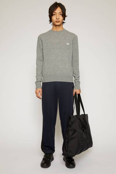 Acne Studios Crewneck wool sweater grey melange outlook