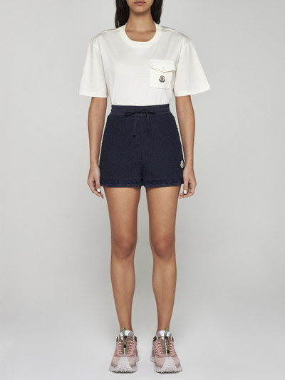 Moncler Cotton-blend boucle’ shorts outlook