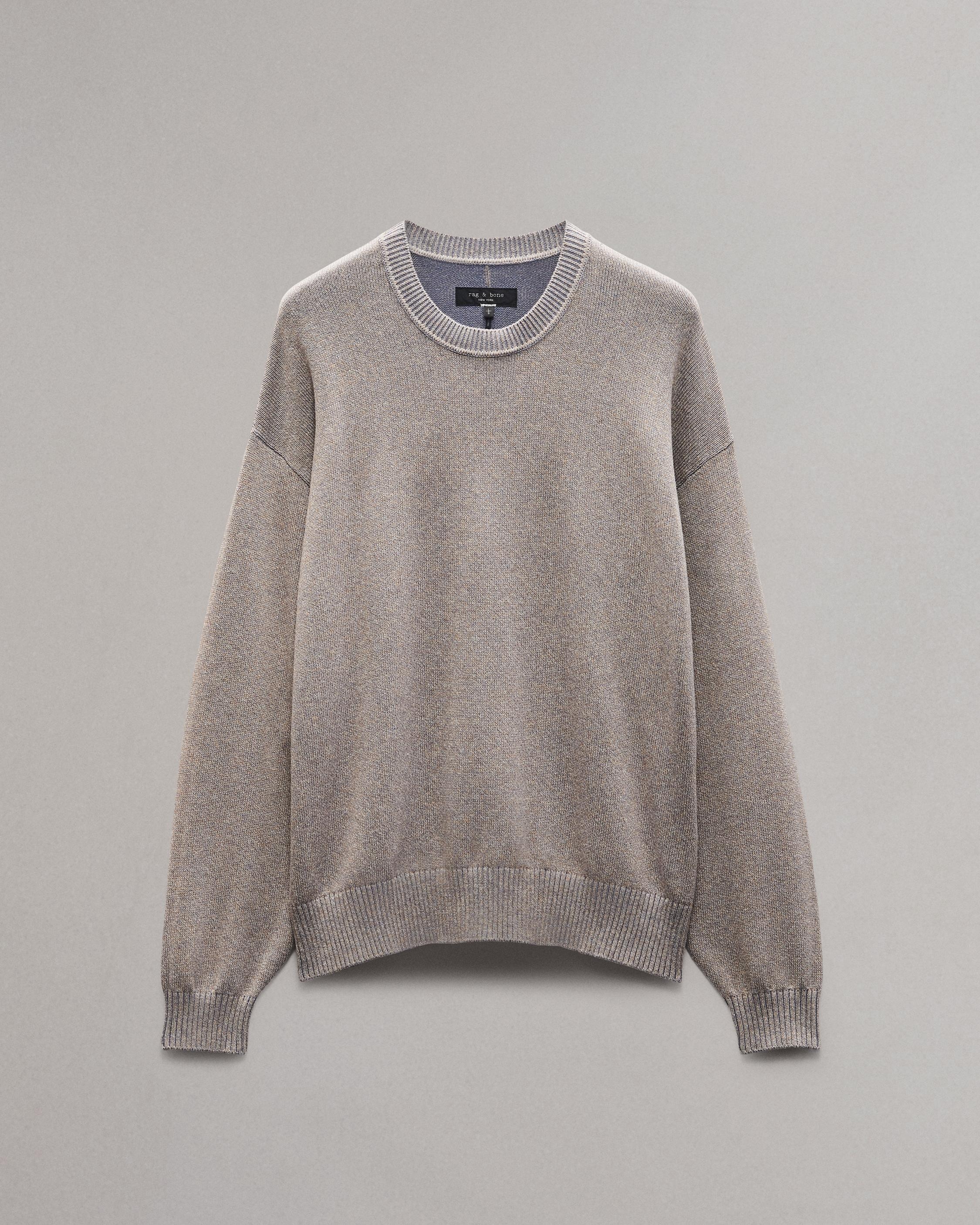Marled Cotton Sweater - 1