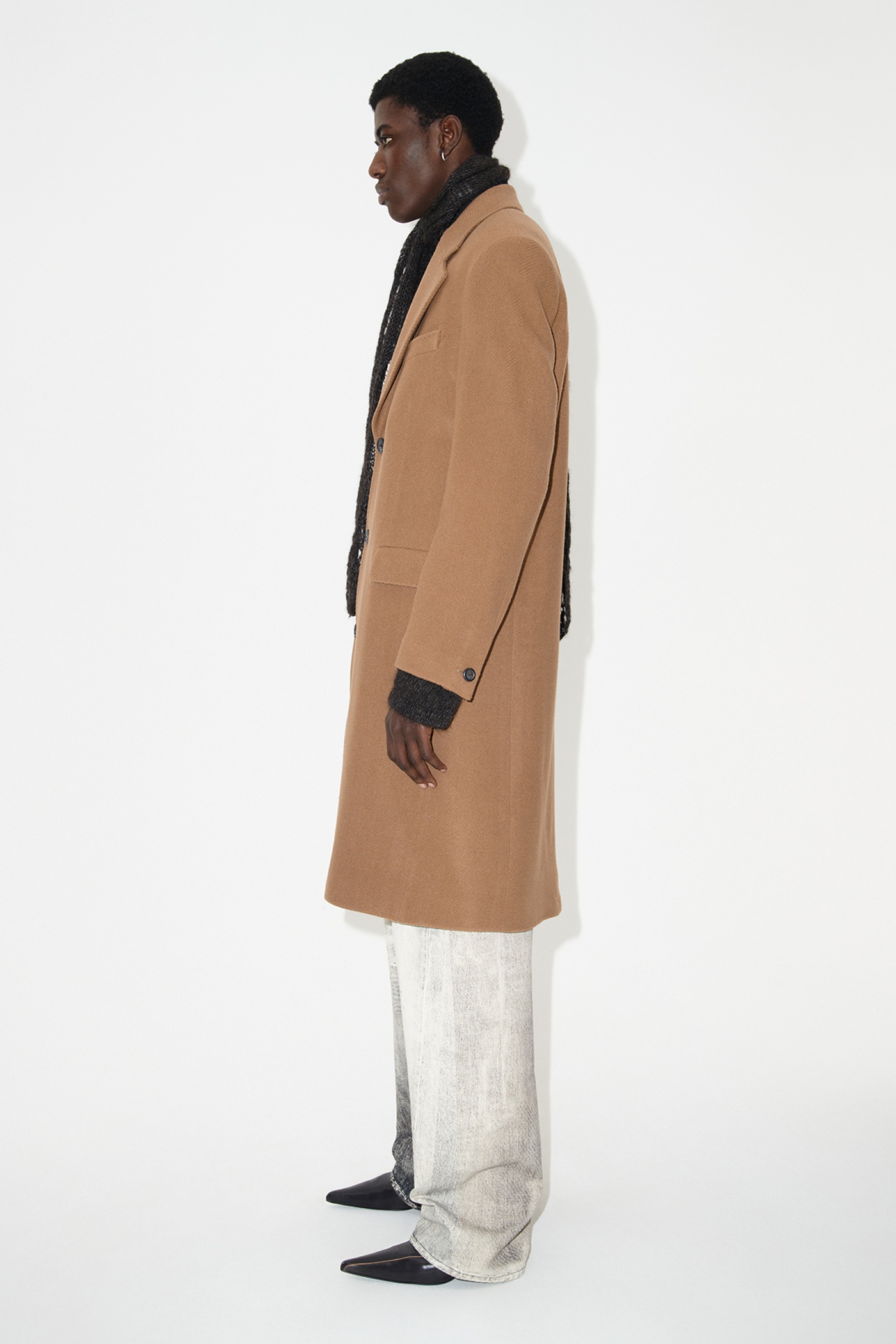 Dolphin Coat Camel Slyly Herringbone - 4