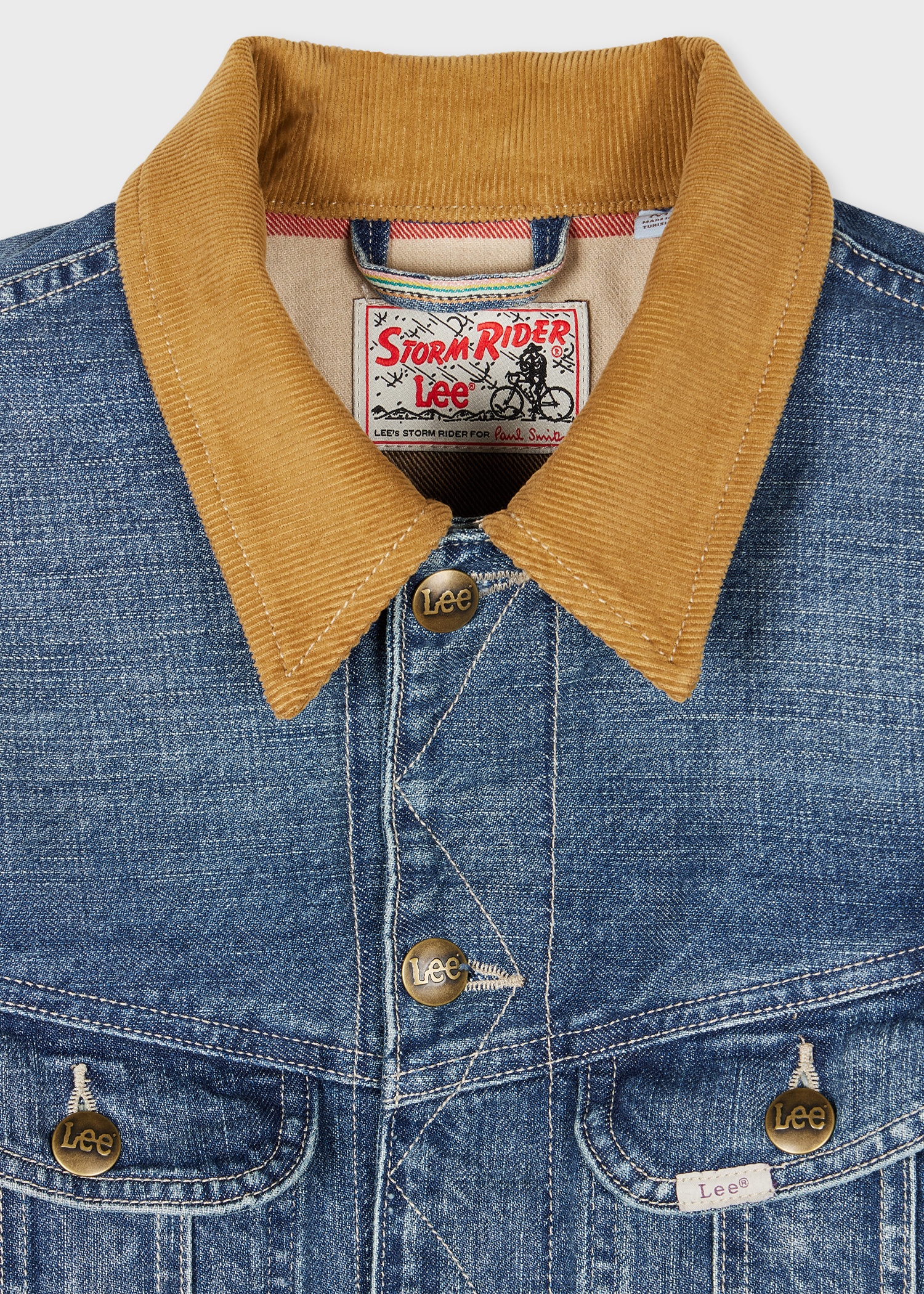 Paul Smith + Lee® Mid Antique-Wash Selvedge Storm Rider Jacket - 2