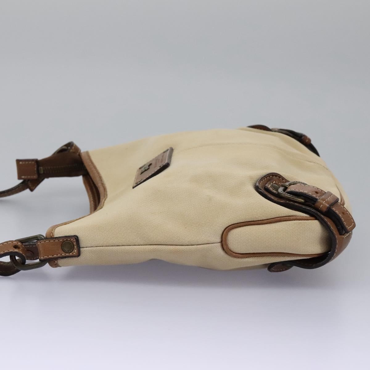 Burberry Blue Label Shoulder Bag Canvas Leather Beige - 3