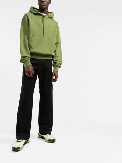 Heron Preston logo-tape detail cargo trousers outlook