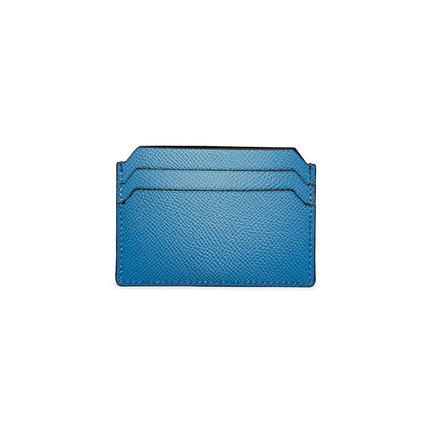 Light blue saffiano leather credit card holder - 2
