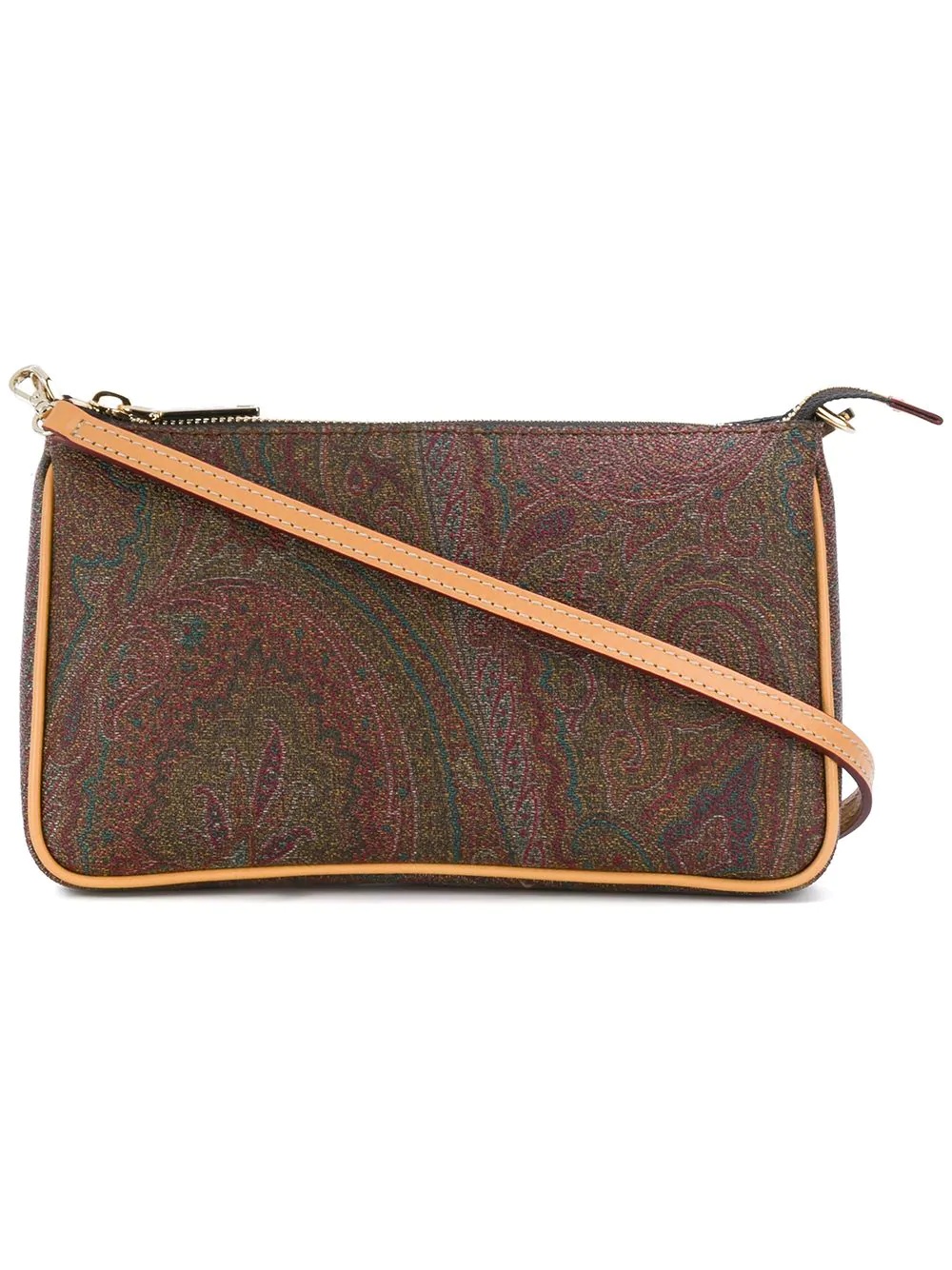 paisley print shoulder bag - 1