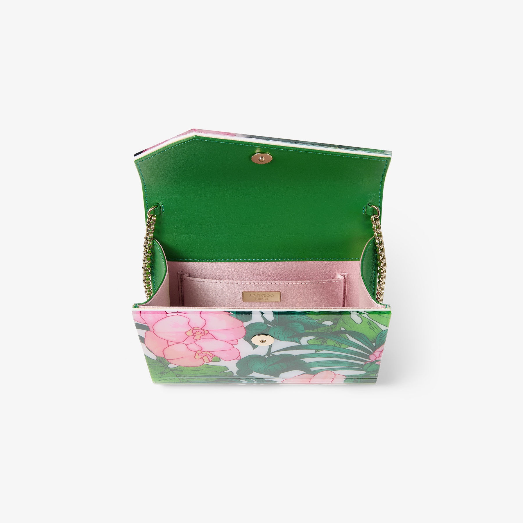 Candy
Tropical Orchid Acrylic Clutch Bag - 5