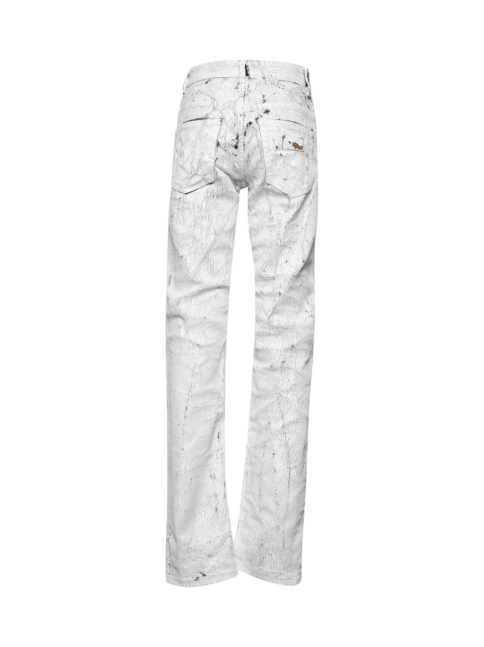 White denim painted jeans - 2