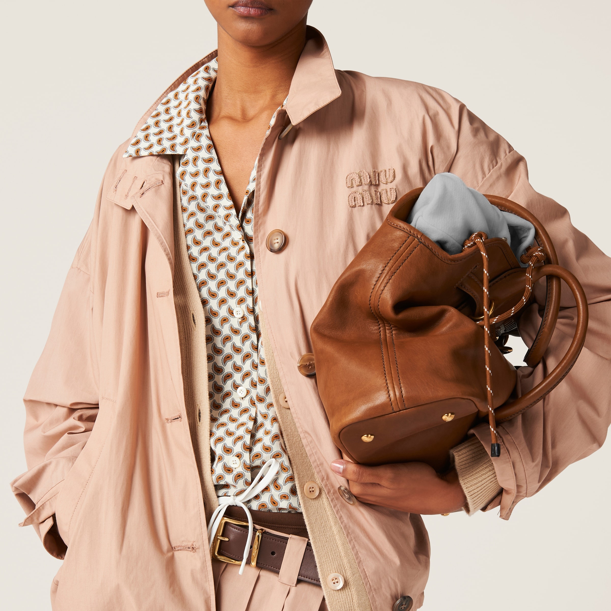 Poplin blouson jacket - 4