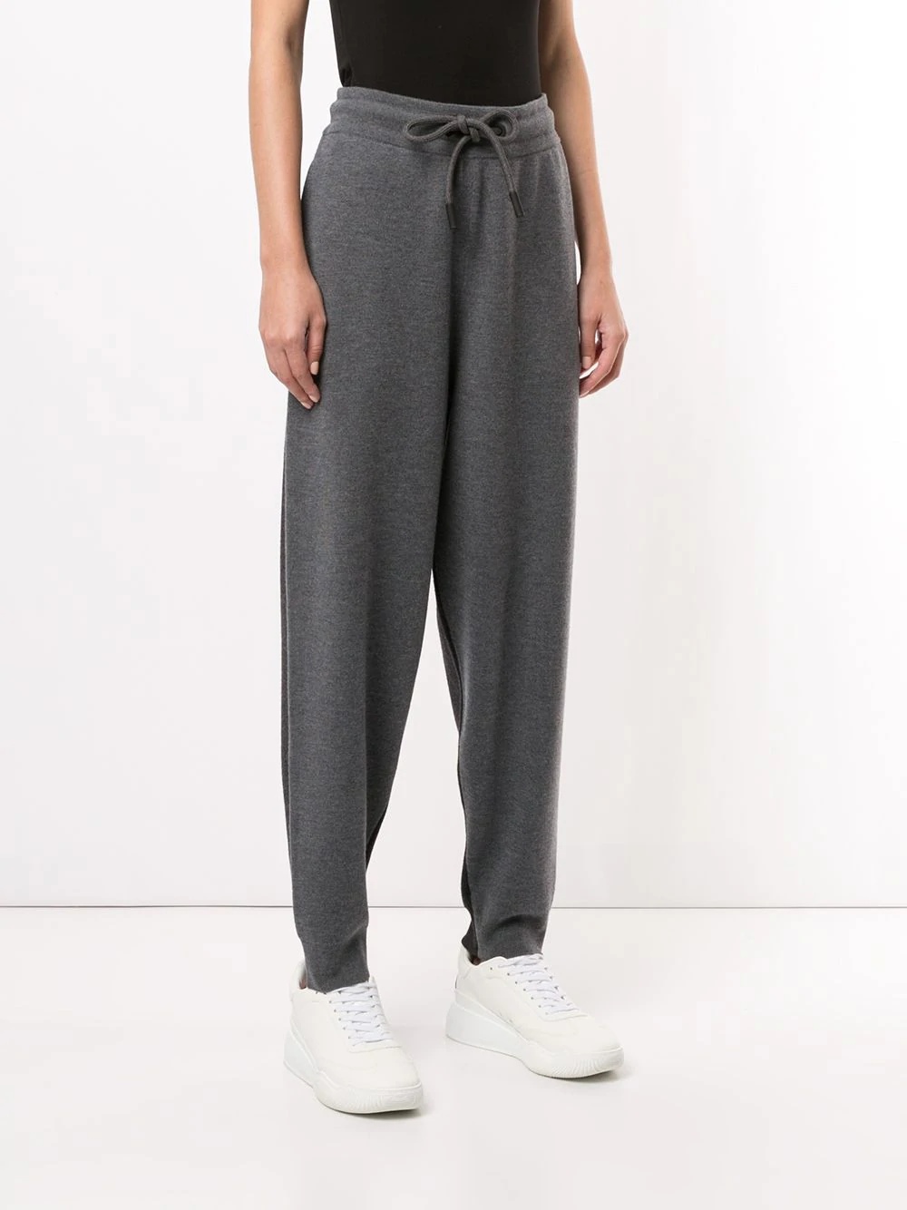 drawstring waistband track pants - 3