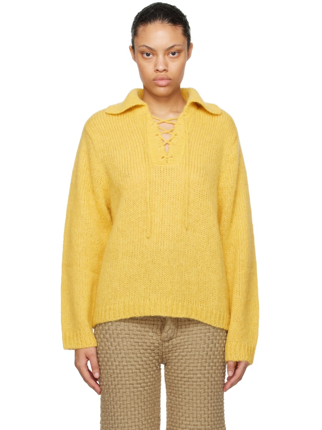 Yellow Alpine Sweater - 1