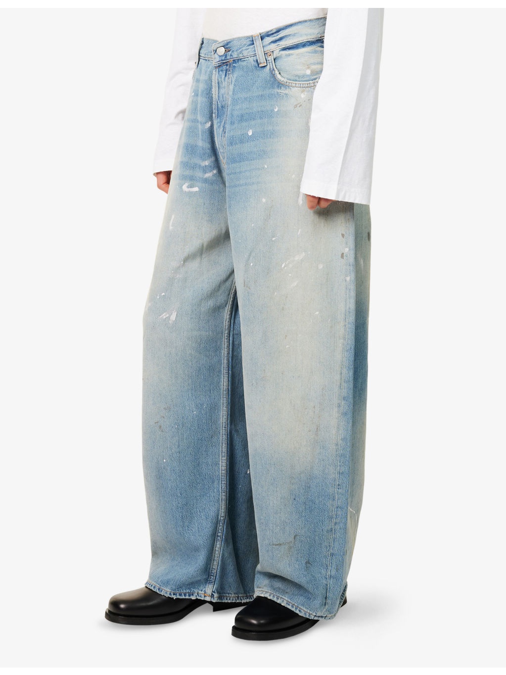 Trafalgar Wide-Leg Denim Jeans - 3