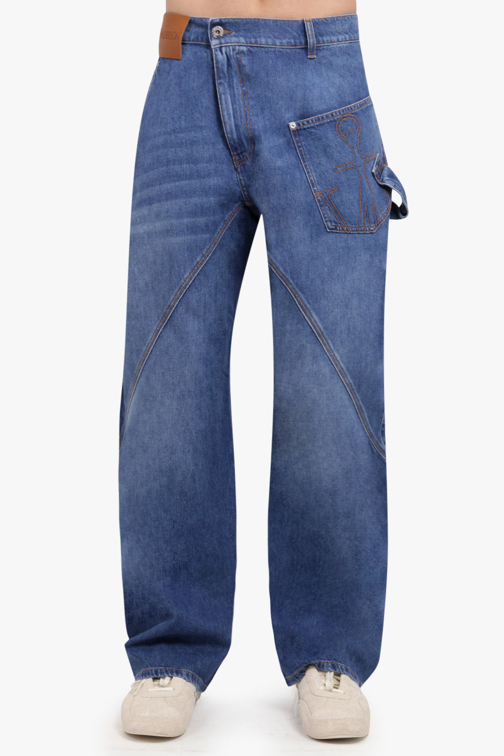 TWIST WORKWEAR LOGO JEAN PANT | WASHED BLUE - 4