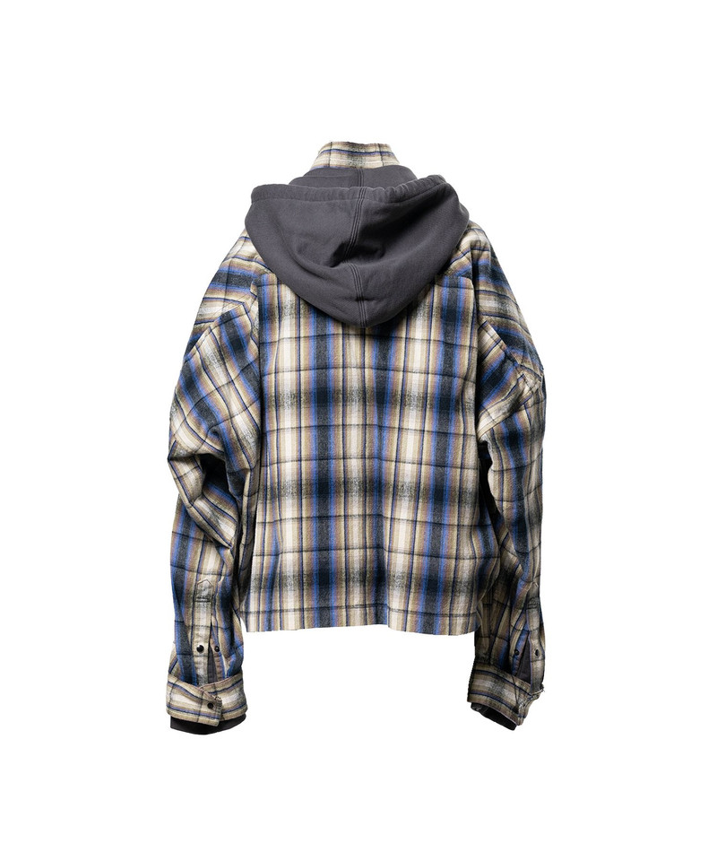 Hoodie Combine Checkered Shirt 25