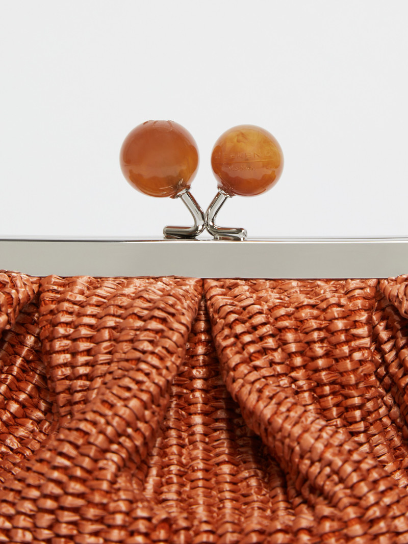 PALMAS Small raffia-effect Pasticcino Bag 5