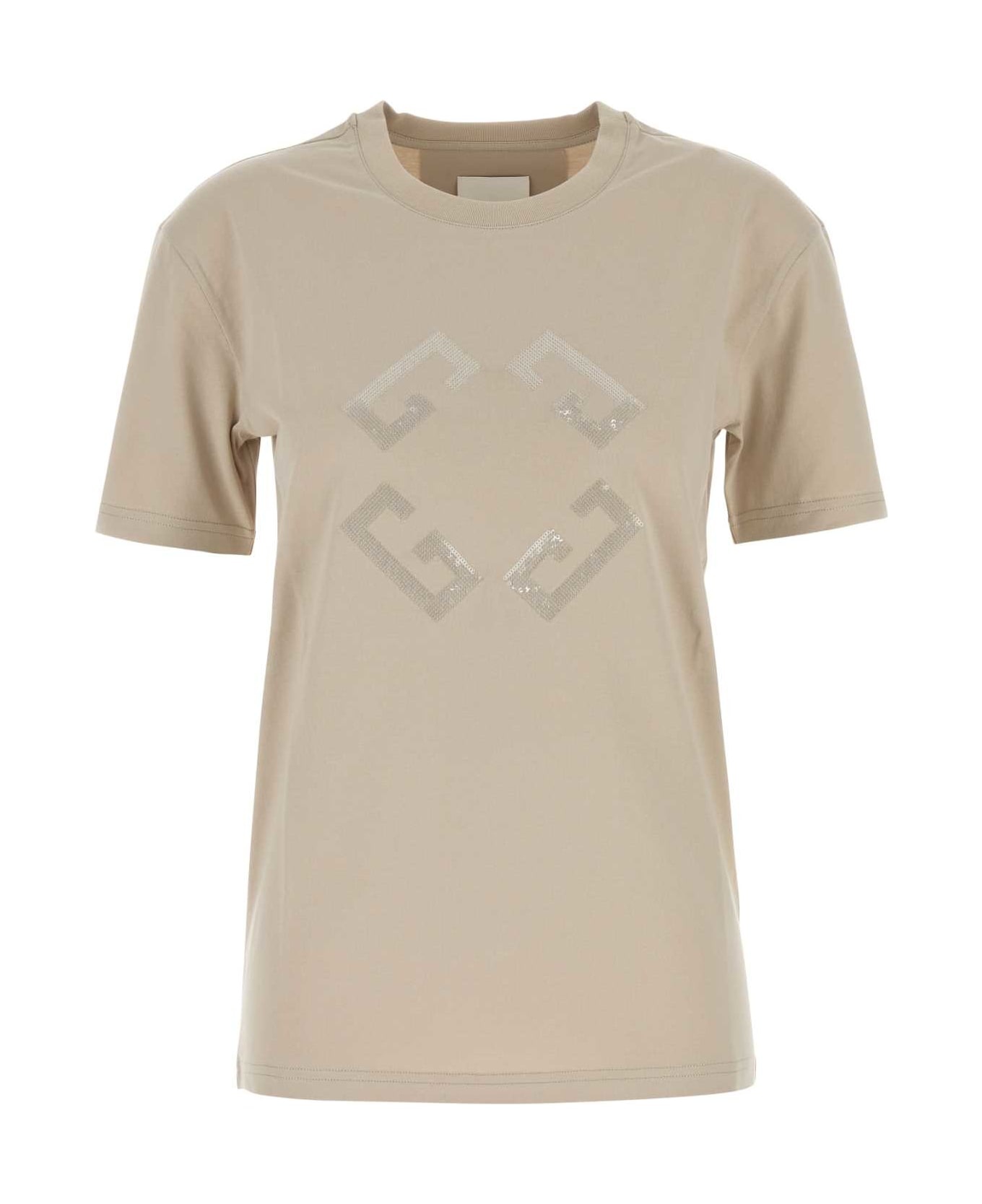 Tシャツ・カットソー GIVENCHY Sand cotton Monogram 72 t-shirt (BW70EKG1YH 278) Givenchy Sand Cotton Monogram 72 T-shirt | italist | REVERSIBLE