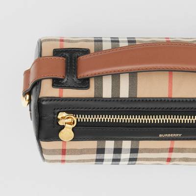 Burberry The Vintage Check and Leather Barrel Bag outlook