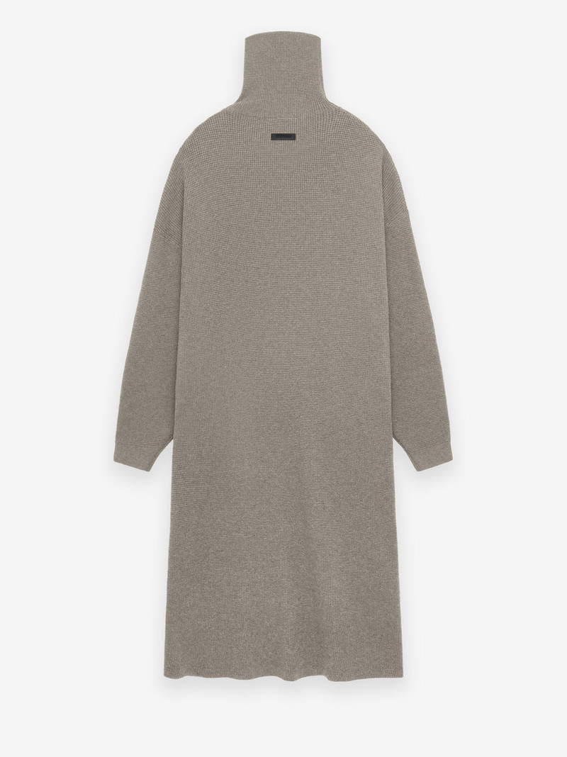 ESSENTIALS Women's Waffle Knit Turtleneck Dress outlook