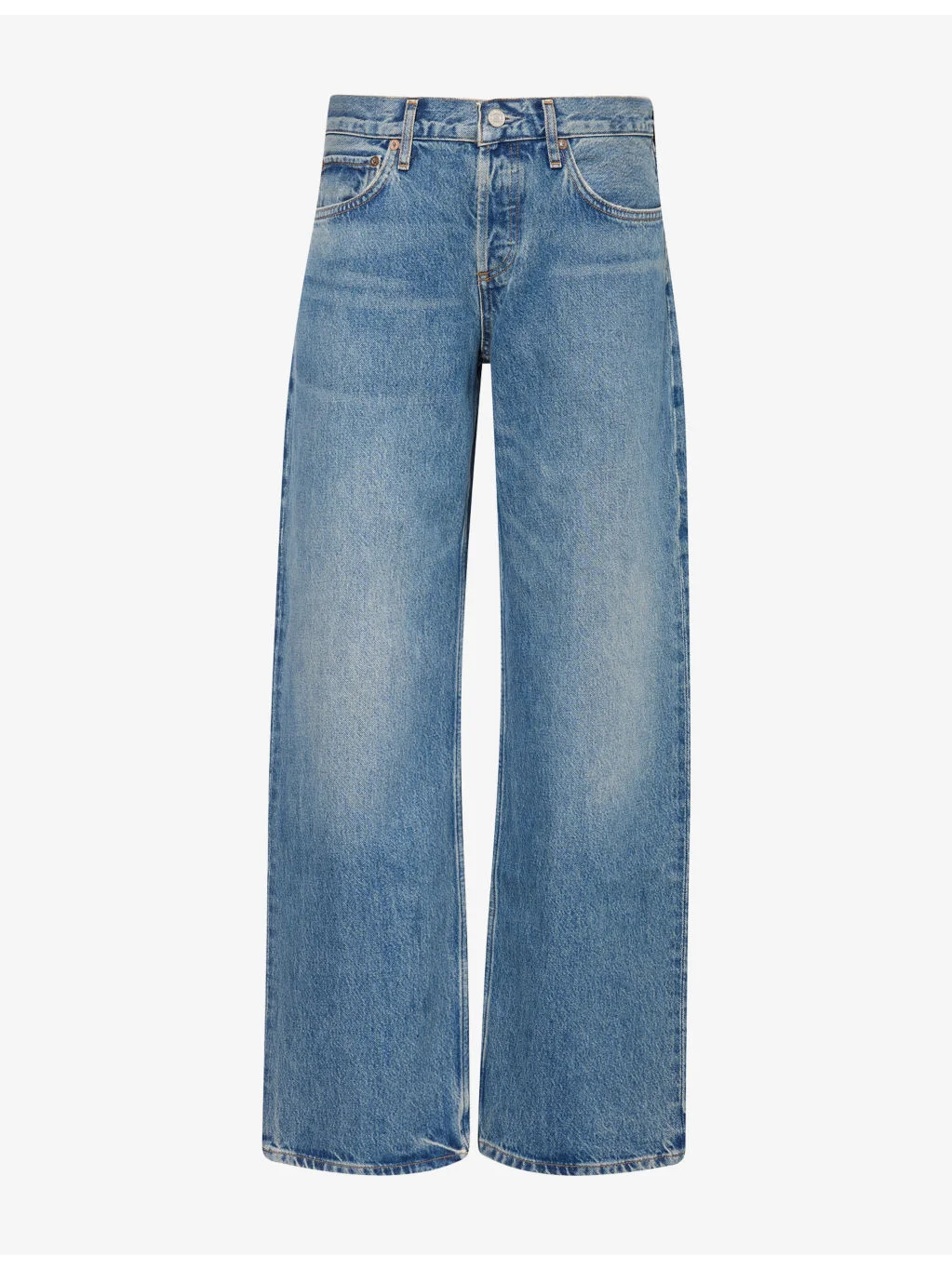 Low Rise Loose Relaxed-Fit Denim Jeans - 1