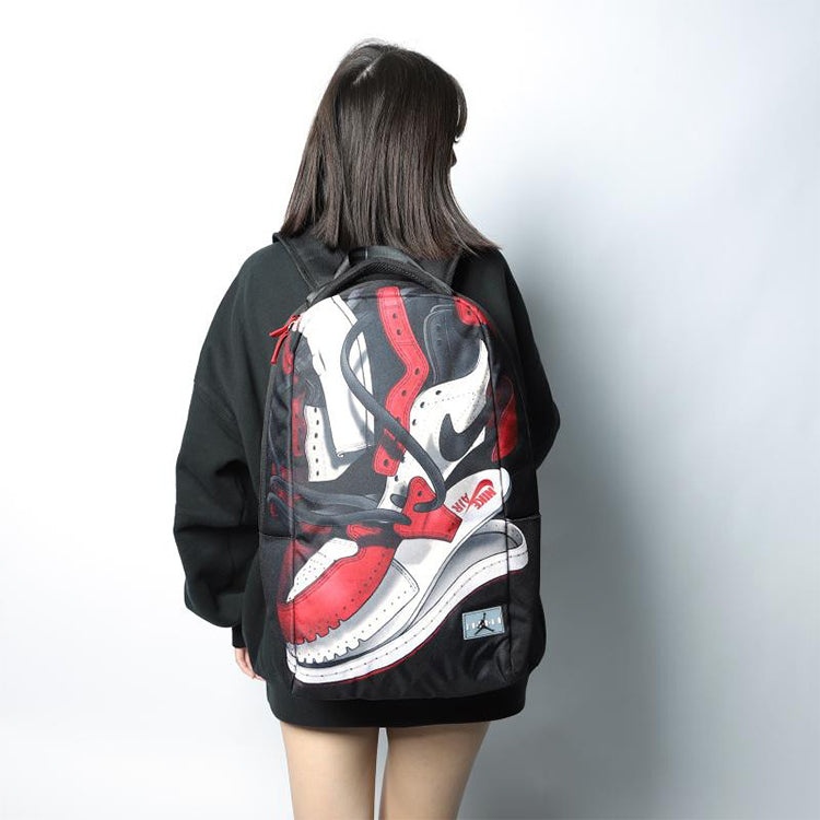 Air Jordan Graphics Backpack 'Black Red' 9A0484-KR5 - 5