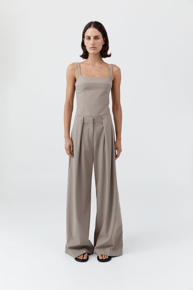 ST. AGNI Tailored Bustier Top - Mousse outlook