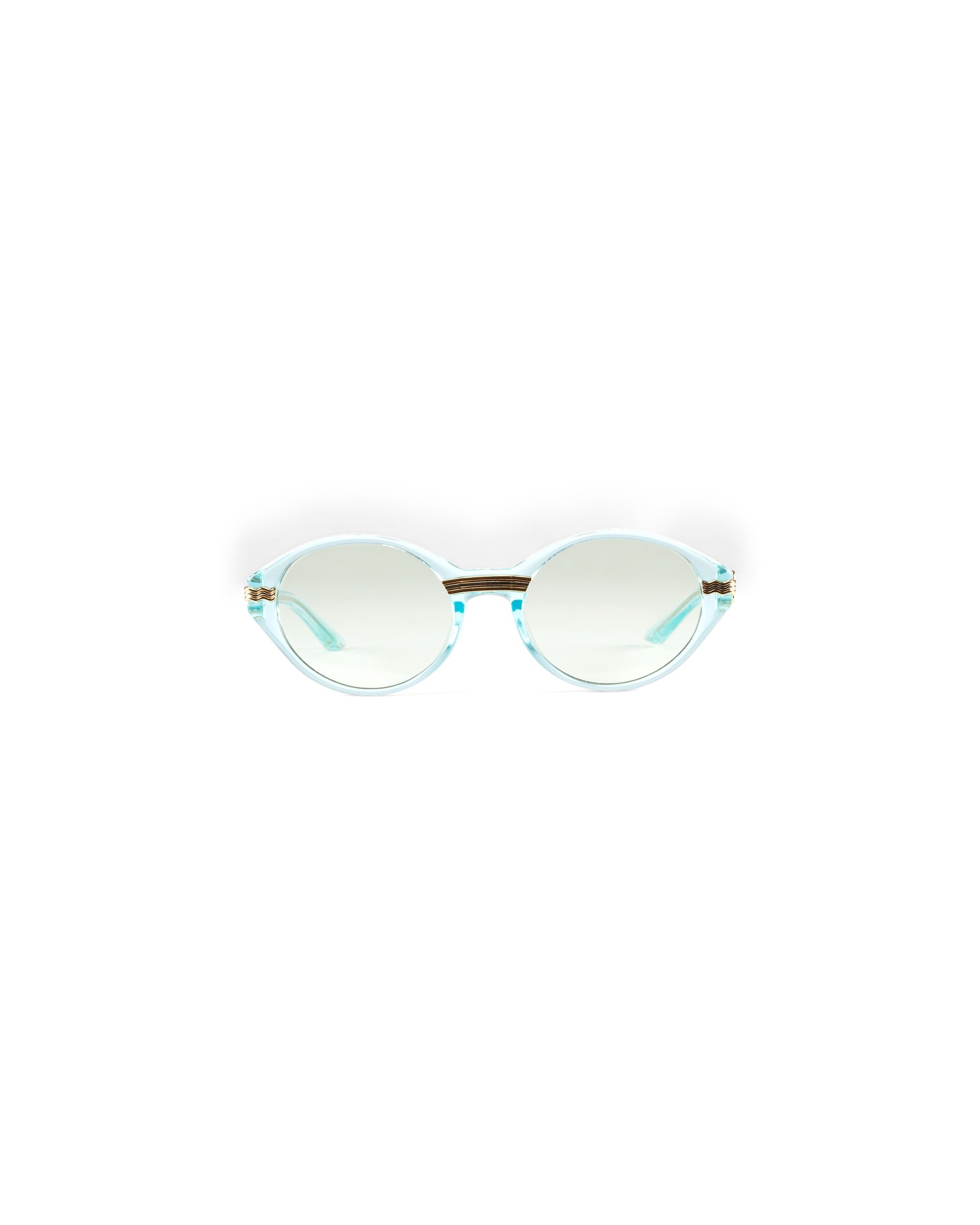 Cannes Gold & Light Green Sunglasses - 2