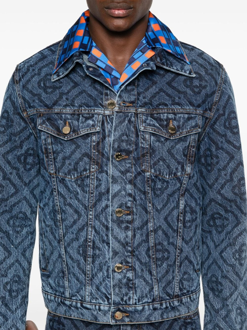 Laser Monogram denim jacket 5
