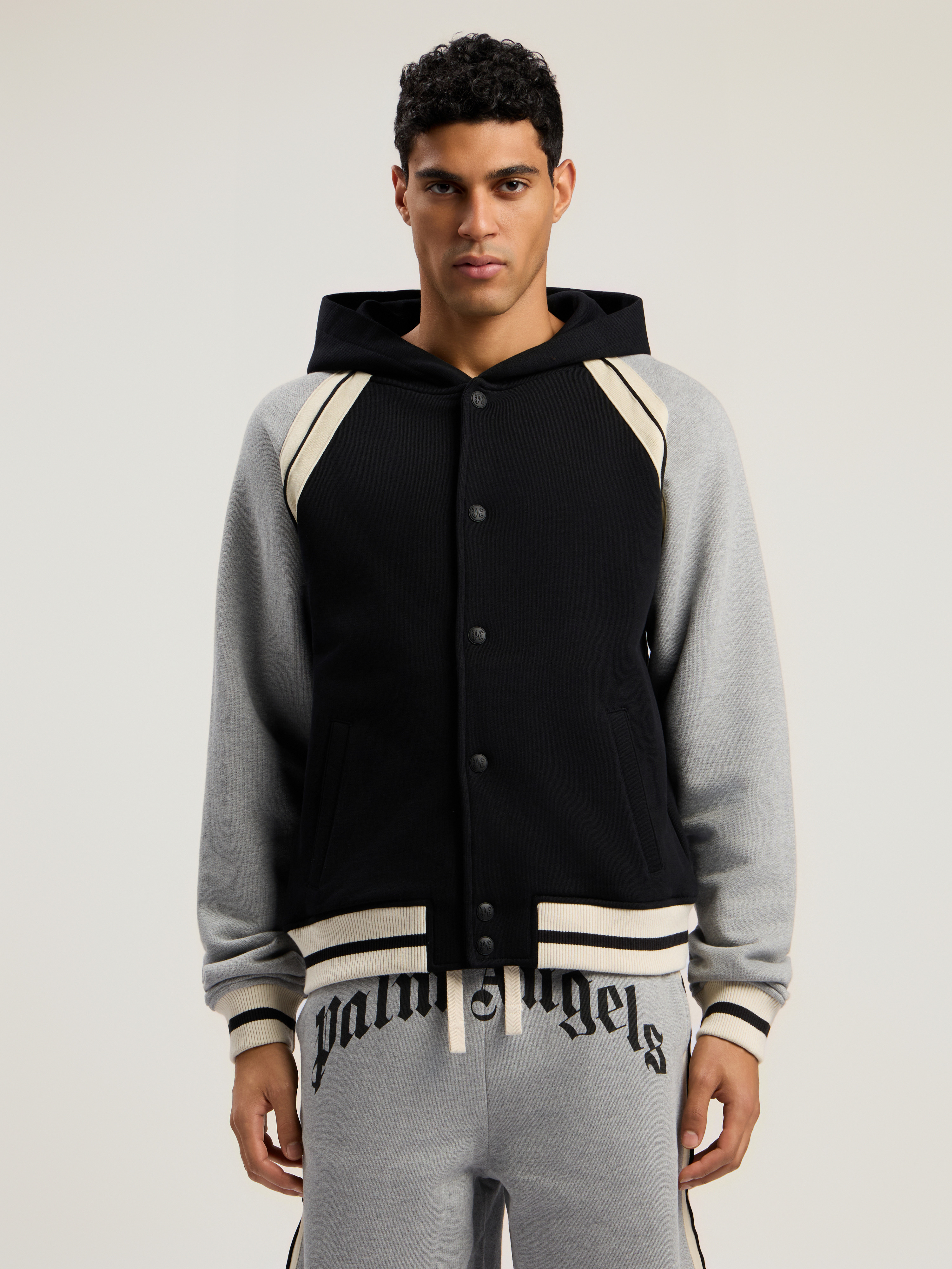 Curved Logo Track Varsity - 3